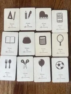 3COINS 木製選び取りカード　　一度のみ使用品