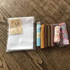ちりめんハギレ生地8枚