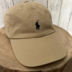 超美品ポロラルフローレン POLO RALPH LAUREN キャップ ベージュ