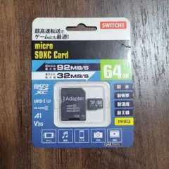 micro SDXC Card 64GB UHS-I U1 V30