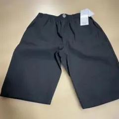 新品　 160センチ　 黒 ハーフパンツ ゴムウエスト
