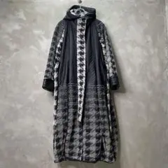 エイココンドウ ハウンドトゥース ドッキングロングコート エターナリーブレイズ