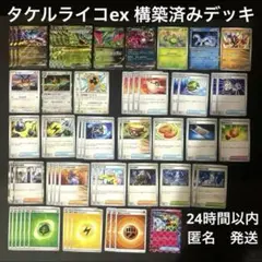 【24時間以内・匿名発送】 タケルライコex 構築済み　デッキ　ポケモンカード
