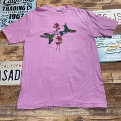 ヘインズ　90sUSA Tシャツ　VINTAGE 鳥　アニマル柄