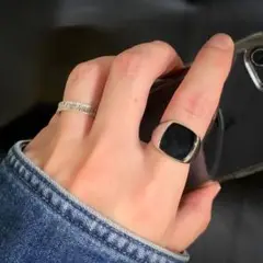 si58 25 メンズ シンプルリング 調整可能
