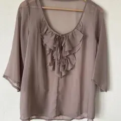 agプラス　シアーブラウス