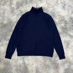 【トラデュイール】カシミヤ100% タートルネックニット（L）上質素材TC361