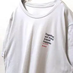 Sabre 英字ロゴ Tシャツ ライトグレー 灰色 古着