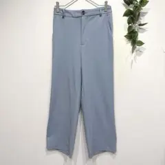 GU カットソースラックス　ワイドパンツ　きれいめ　ストレッチ◎ シンプル　M