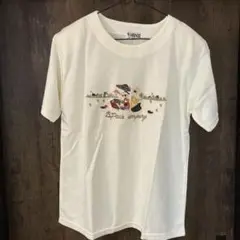 SHINE アイボリー 刺繍 Tシャツ トレーナー レトロ柄 昭和レトロ