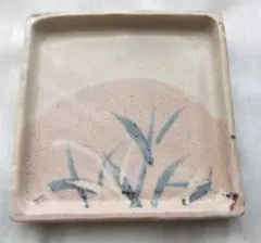 仙太郎窯　安藤日出武　金彩絵替組皿　５枚　銘々皿 □□極上作！安藤日出武 金彩絵替皿 五客 乾山風志野草花文青海