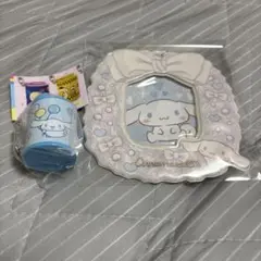 サンリオ　シナモロール　コインシリンダー　ミニフォトホルダー