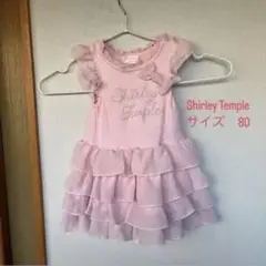 13 Shirley Temple ピンクワンピース 80