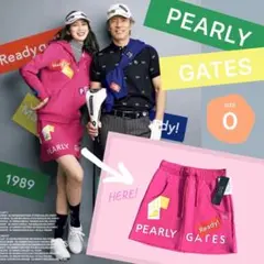 57 パーリーゲイツ 定価26,400円 スエットスカート ピンク サイズ0 S