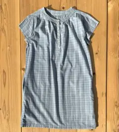 ◆ 美品　A.P.C. MADRAS 水色ワンピース　アーペーセーマドラス