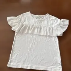 b.ROOM フリル付きホワイトTシャツ