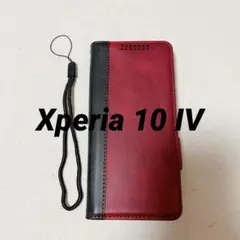 Xperia 10 IV ケース 手帳SO-52C SOG07 ケース レッド