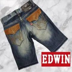 EDWIN エドウィン XV ウエスタン デニムショートパンツ ジーンズ