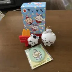 ちいかわ フィギュアセット マクドナルド　缶バッチセット