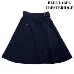【美品】BLUE LABEL CRESTBRIDGE コットン スカート 40