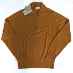 【未使用品】ジョンスメドレー ニットポロ XSサイズ オレンジ