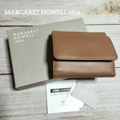 【新品未使用】 マーガレットハウエルアイデア 二つ折り財布 ダウナー モカ 箱付