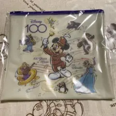 ディズニー100くじ　happyくじ　フラットポーチ