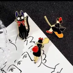 魔女の宅急便のピンバッジ3点セット
