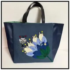 美品 アルベロベロ olleborebla バッグ ぶたさん 刺繍 蜜蜂