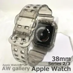 Apple Watch 7 クリア 本体 38 ベルト バンド ブラック