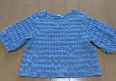 Gu ブルー Tシャツ Mサイズ