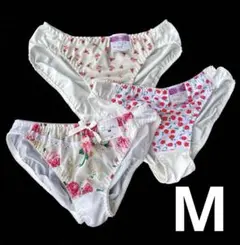 レディースショーツMまとめ売り 　　　トリコットショーツ 白　　パンティーセット