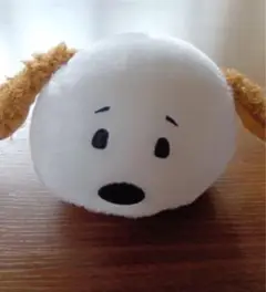 犬の顔ぬいぐるみ ホワイト/ブラウン