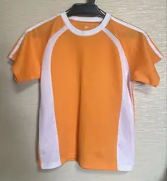 オレンジ色ラグランTシャツ 160サイズ