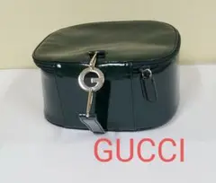GUCCI コスメ 化粧 ポーチ バニティバッグ グッチ 正規品 グリーン