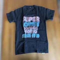 スーパーラバーズ　黒色Tシャツロゴ入り140