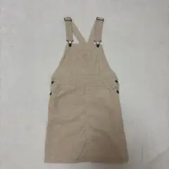 コーデュロイオーバーオール　スカート
