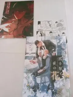 「黒き獣と夜の花」　　　丸田ザール 　リーフレット&ペーパー付き