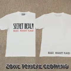 ZOWL TOXICAL CLOTHING ホワイトTシャツ L/XL程度