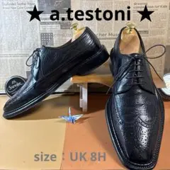 ★ a.testoni ★ ダービー　BLACK