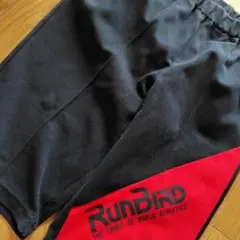 RUNBIRD ランバード 古着 当時物 ハーフパンツ 赤 黒 90年代