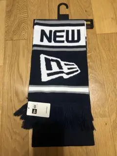 新品　NEW ERA ネイビー マフラー