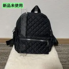 新品未使用　黒 キルティング リュック　ポケット多めでコンパクトで使いやすいです