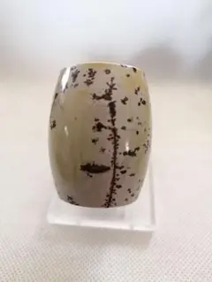 【新品】ピンク系木が生えているような太鼓型ピクチャージャスパー　8-68