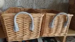 カゴ小物入れ 2個セット