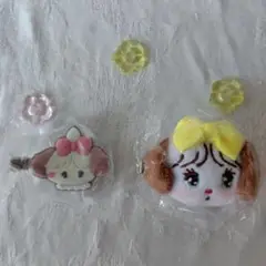 mikko characters フロッキーヘアクリップ　スフレ 2種