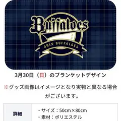 オリックスバファローズ 開幕戦限定ブランケット