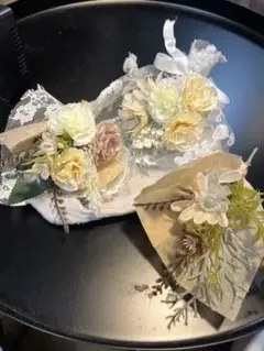 ハンドメイド ミニブーケ ホワイト