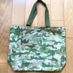 Coleman トートバッグ　迷彩柄グリーン