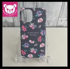 【新品】サマンサタバサSamantha iPhone12miniケース 花柄 紺